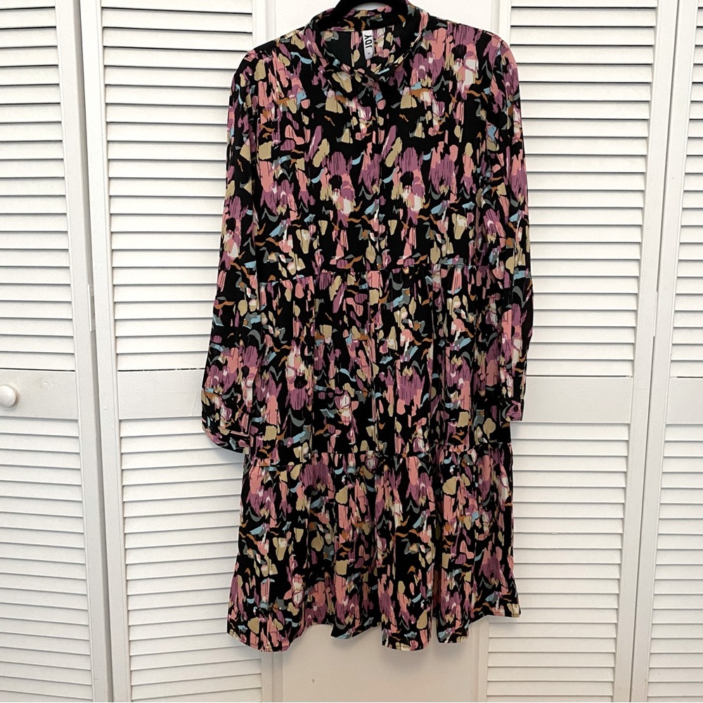 JDY New Shirtdress fun print size 12 tags
